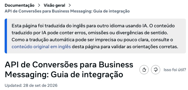 Topo da página original: Sem a marca do clique, a venda vira 