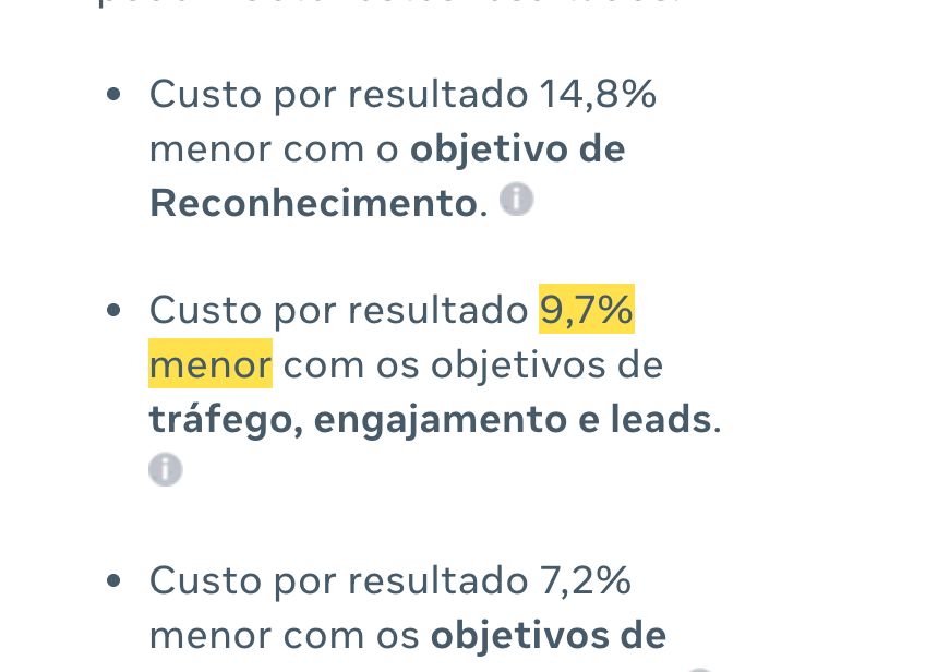 Print da página oficial: Público Advantage+: 9,7% menor