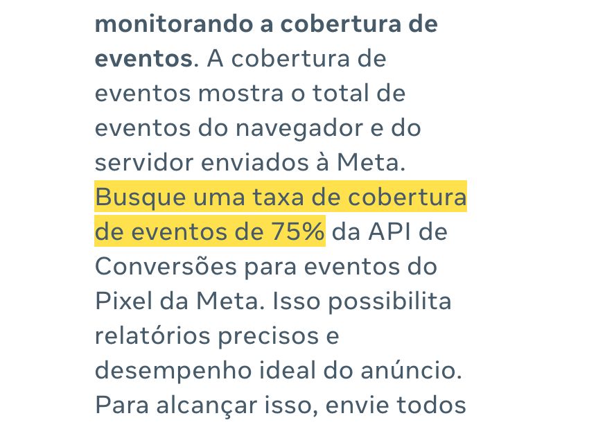 Print: Pixel e servidor juntos, com cobertura de 75%